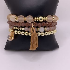 4 Pcs/set Fashion Bohemian Charm/Beaded Bracelet